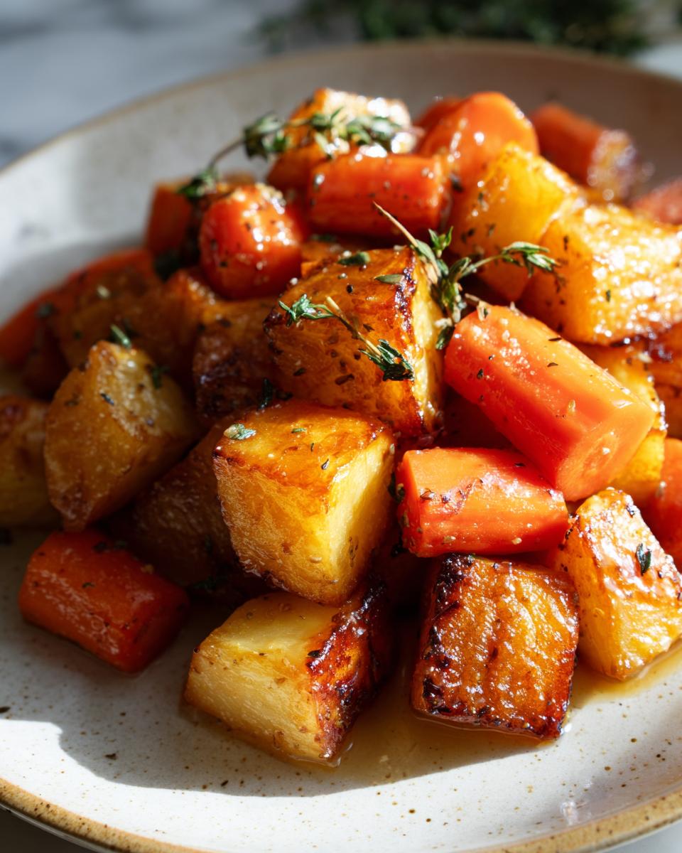 Honey Roasted Potatoes and Carrots - detail 1