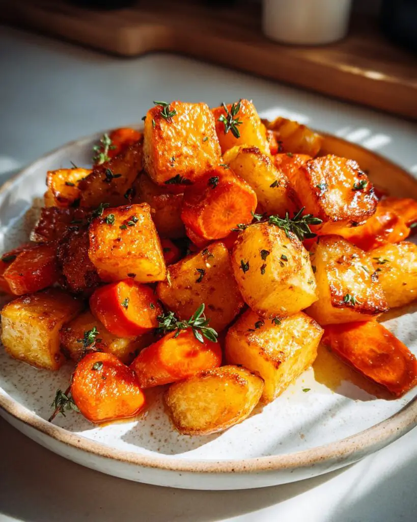 Honey Roasted Potatoes and Carrots