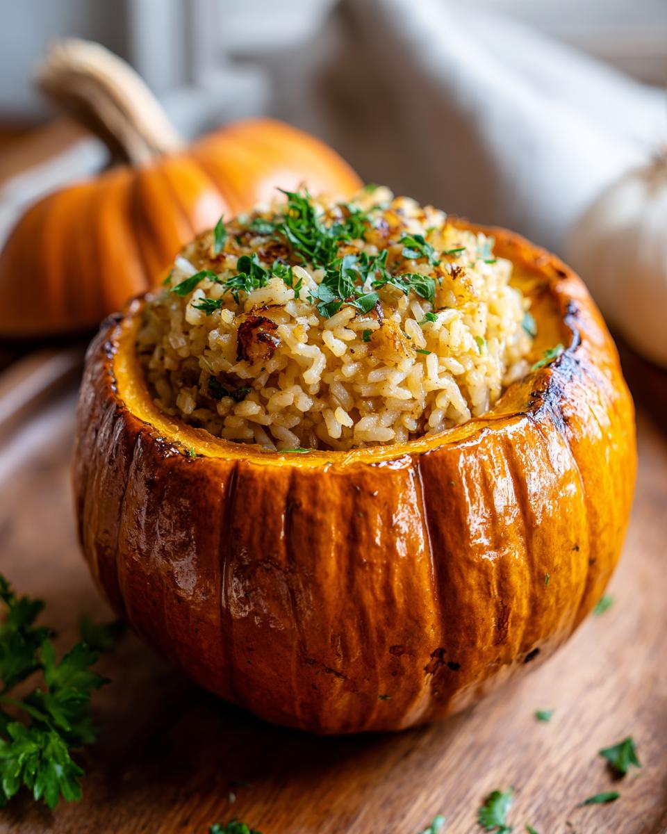 25-Minute Rice Stuffed Pumpkin: A Crowd-Pleasing Fall Feast 1 Rice Stuffed Pumpkin 2