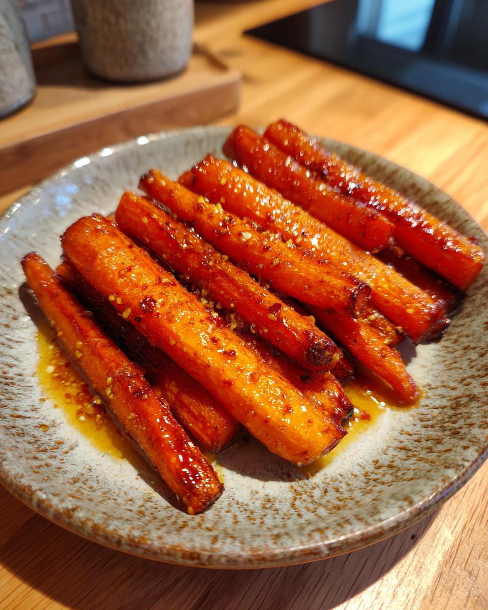 Irresistible Roasted Carrots with Honey Mustard Glaze Recipe 5 Roasted Carrots with Honey Mustard Glaze
