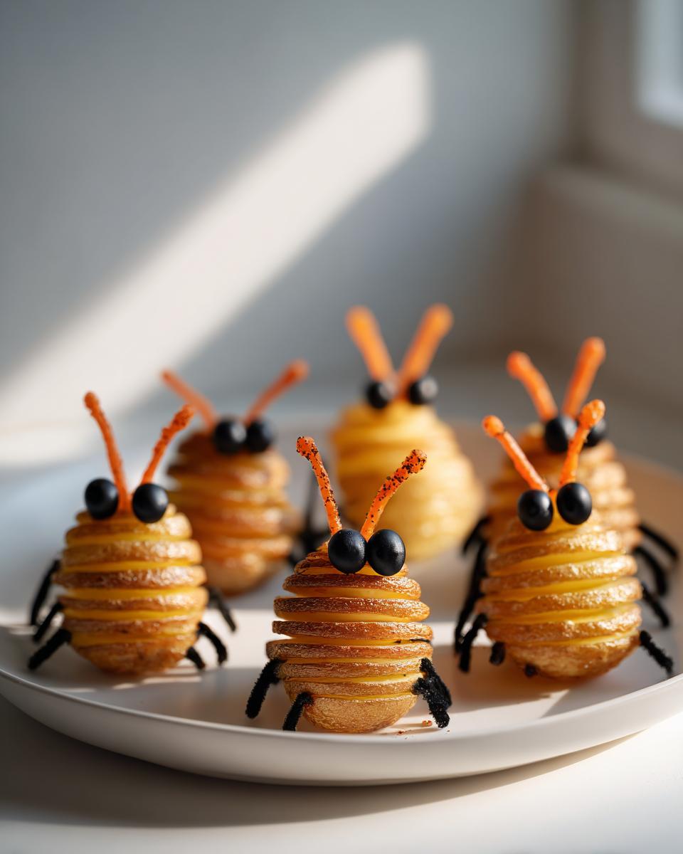 Spooky Hasselback Potato Bugs: Your Ultimate 5-Step Halloween Treat (59 characters) 8 Transform Hasselback Potato Bugs into Spooky Halloween Treats - detail 3