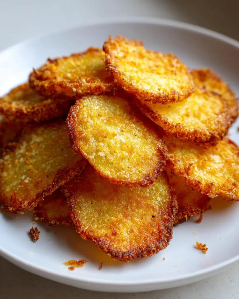 Air-Fryer Parmesan Potato Chips