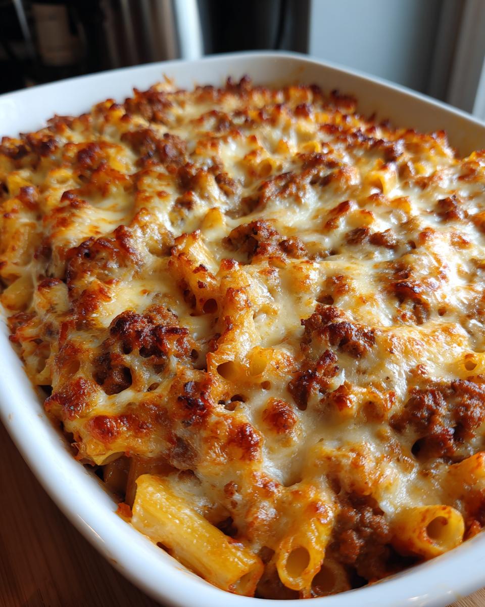 Baked Ziti with Three Cheeses and Sausage - detail 2