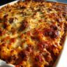 Baked Ziti with Three Cheeses and Sausage