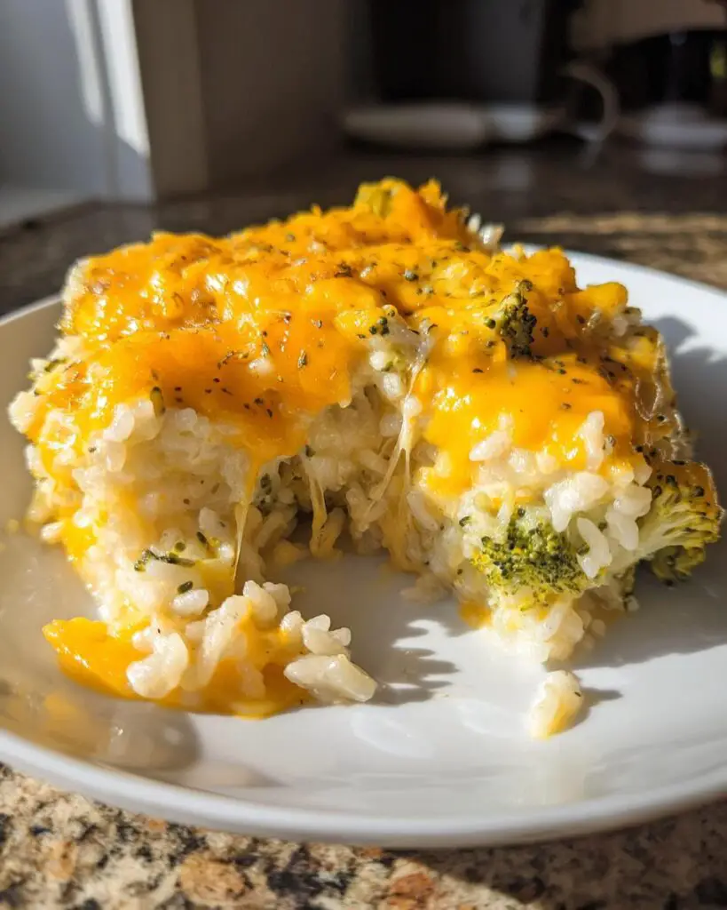 Cheesy Broccoli & Rice Bake