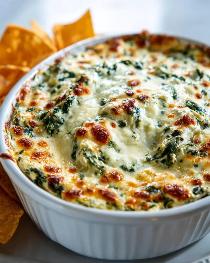 Cheesy Spinach and Artichoke Dip – Party Favorite