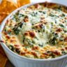 Cheesy Spinach and Artichoke Dip – Party Favorite