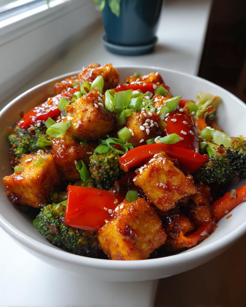 Chinese Orange-Ginger Tofu Stir-Fry - detail 2