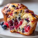 Cottage Cheese & Berry Muffins