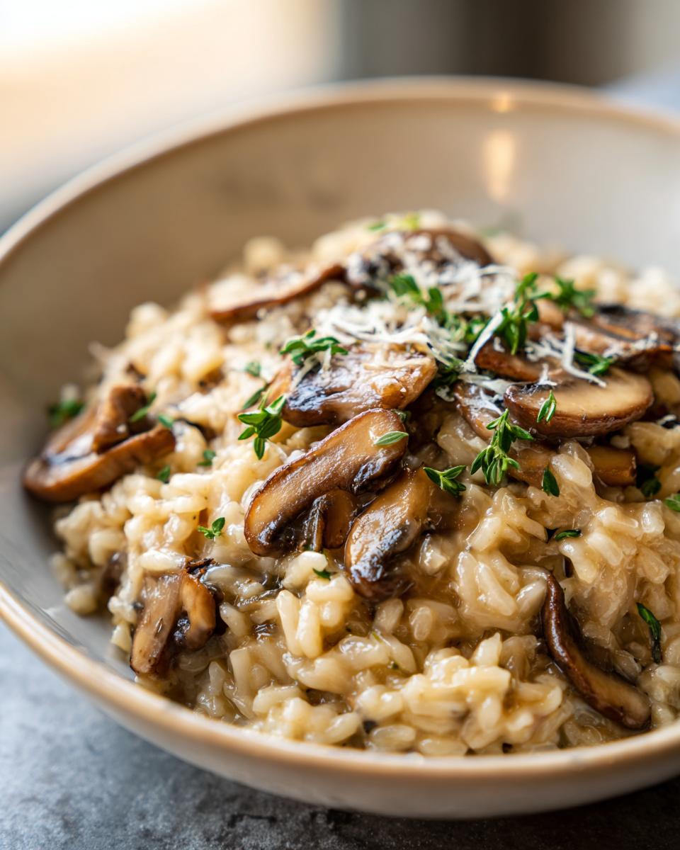 Creamy Mushroom Risotto – Winter Comfort Meal - detail 1