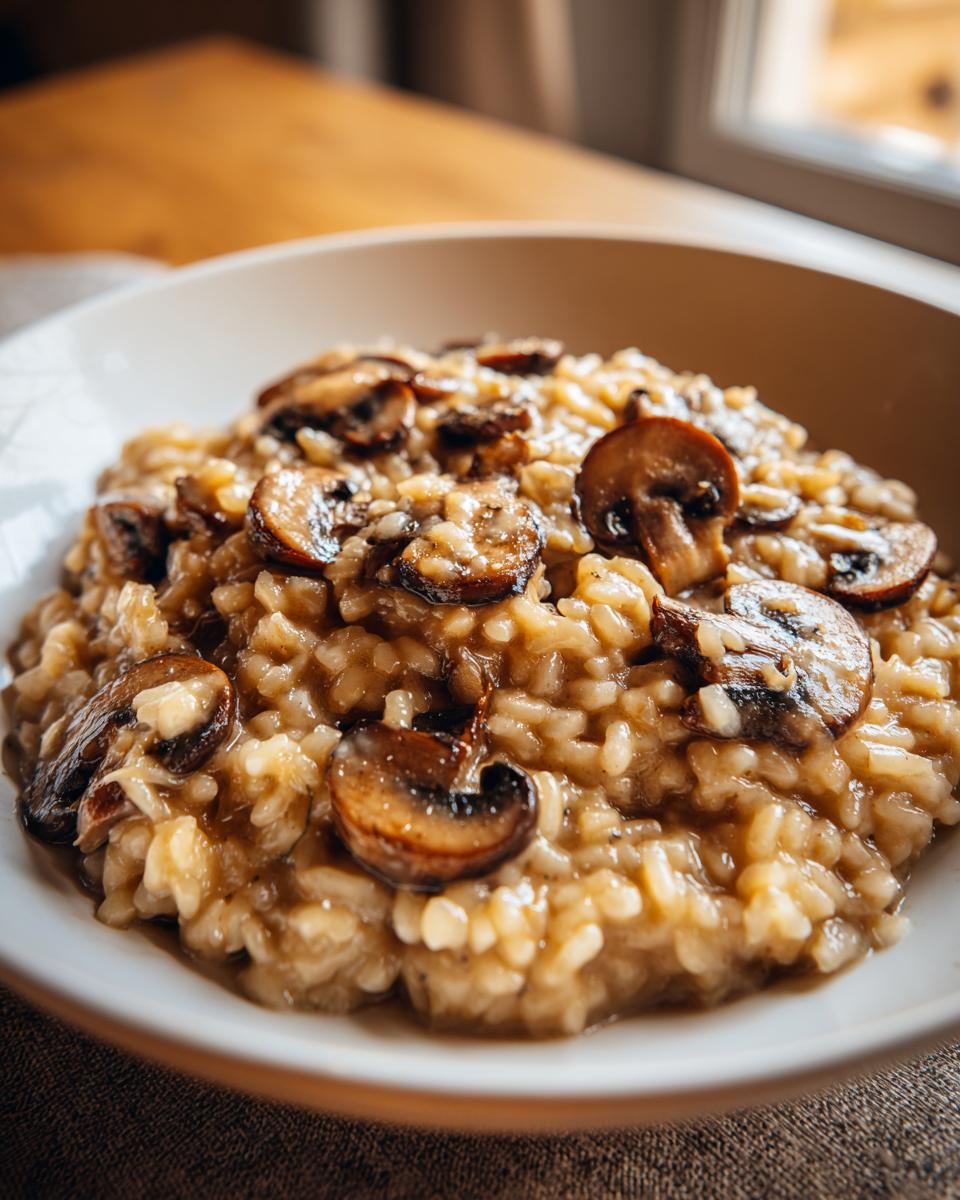 Creamy Mushroom Risotto – Winter Comfort Meal