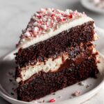 Easy Chocolate Peppermint Layer Cake for the Holidays