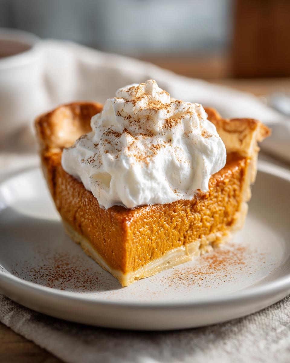 Easy Homemade Pumpkin Pie with Spiced Whipped Cream - detail 1