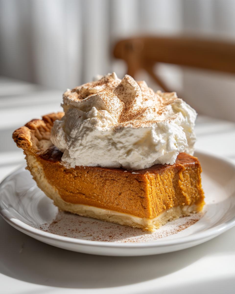 Easy Homemade Pumpkin Pie with Spiced Whipped Cream - detail 2