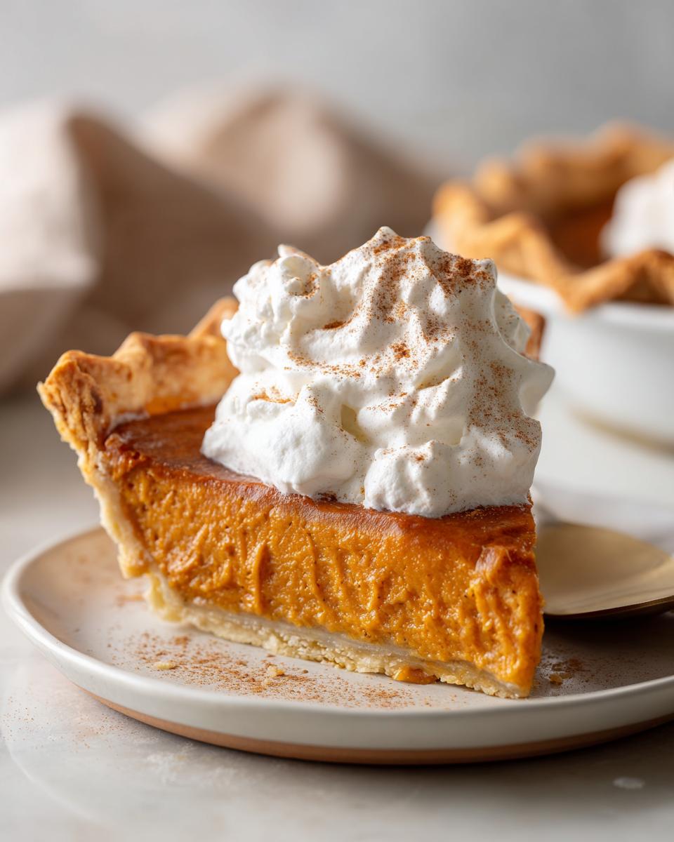 Easy Homemade Pumpkin Pie with Spiced Whipped Cream - detail 3