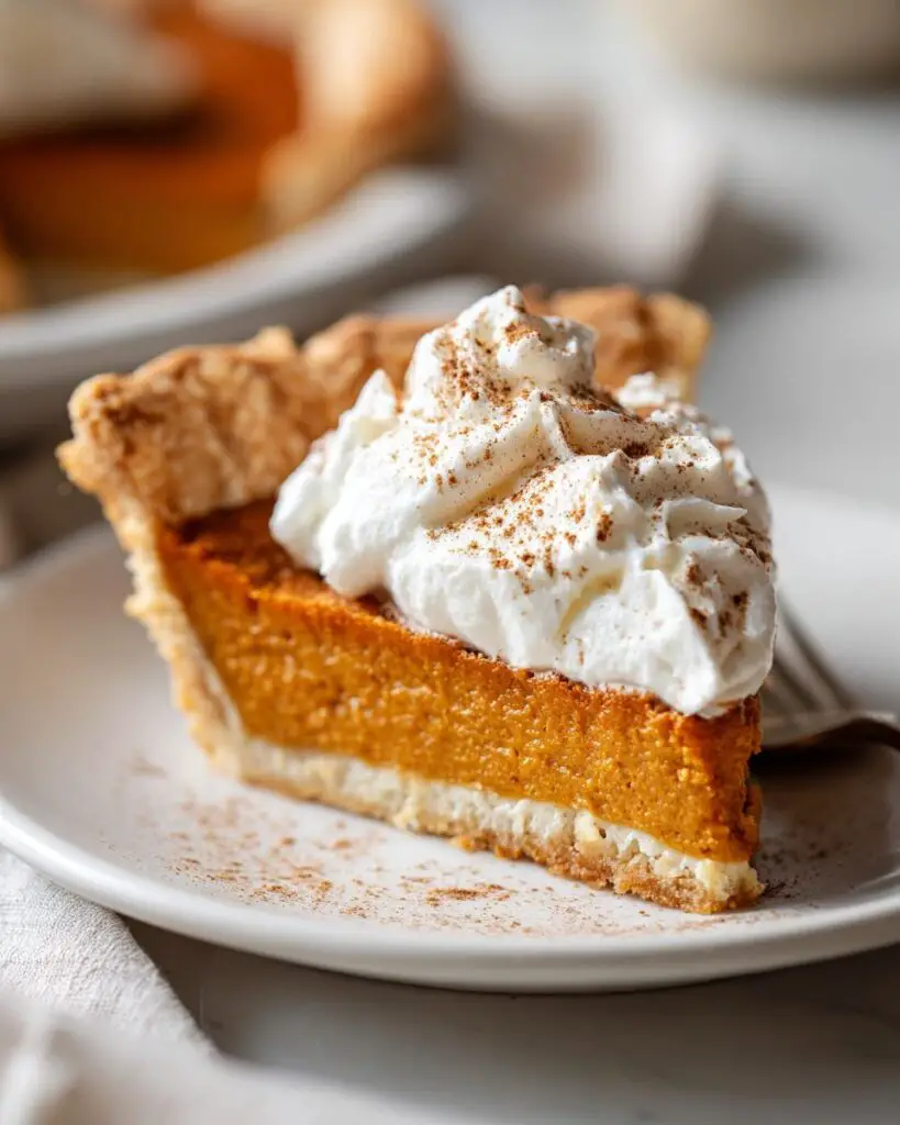 Easy Homemade Pumpkin Pie with Spiced Whipped Cream
