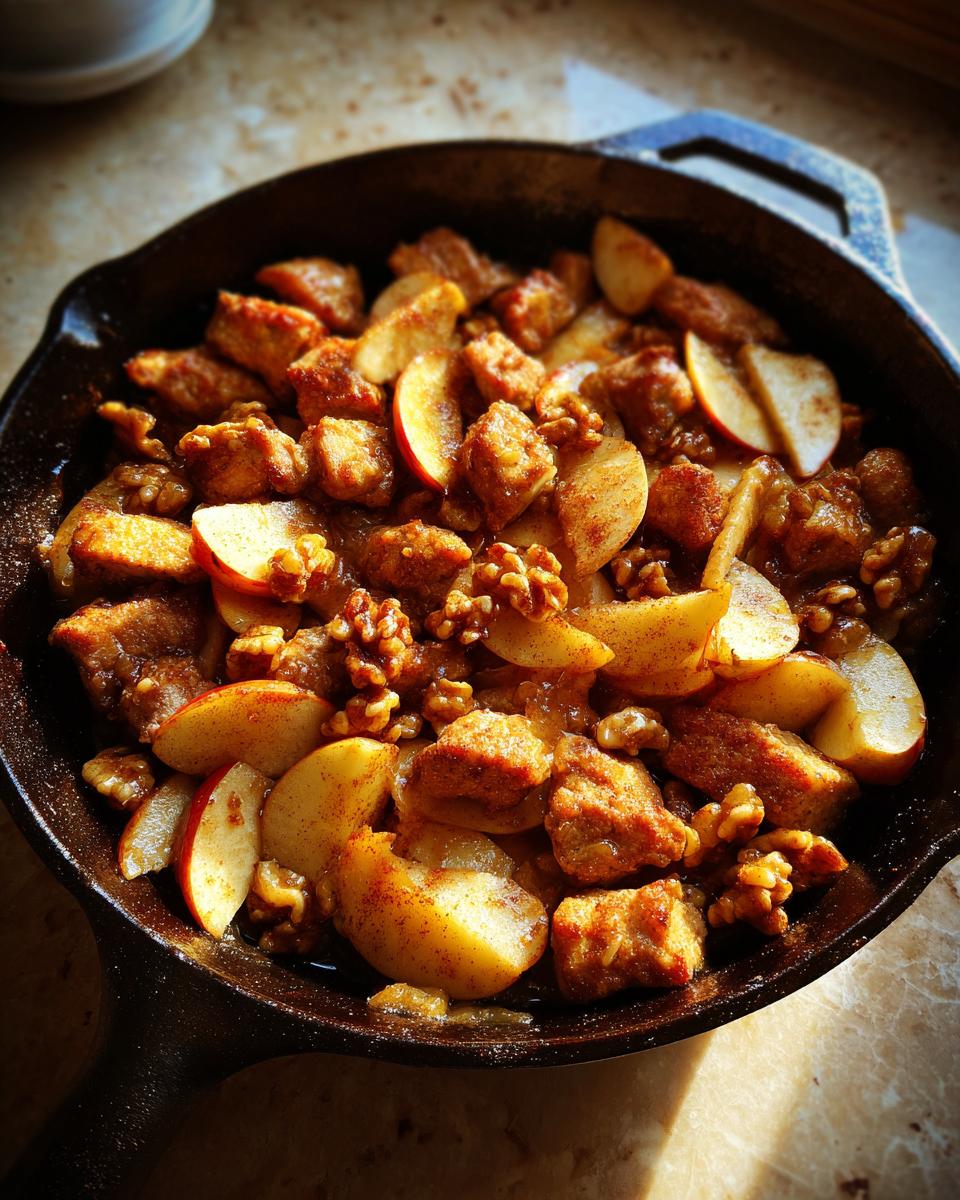 Fall Harvest Apple & Walnut Pork Skillet
