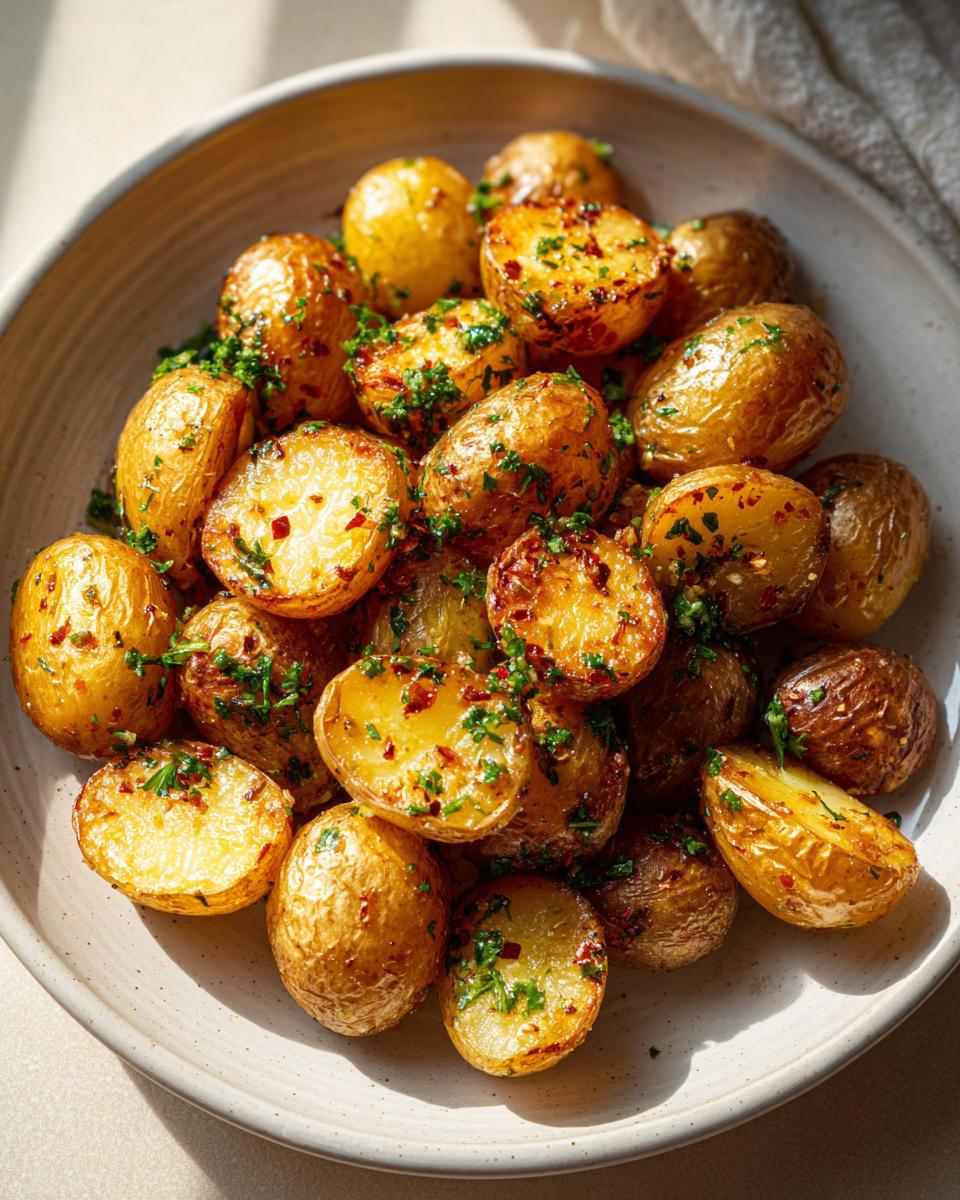 Garlic Butter Roasted Potatoes – Easy Side Dish