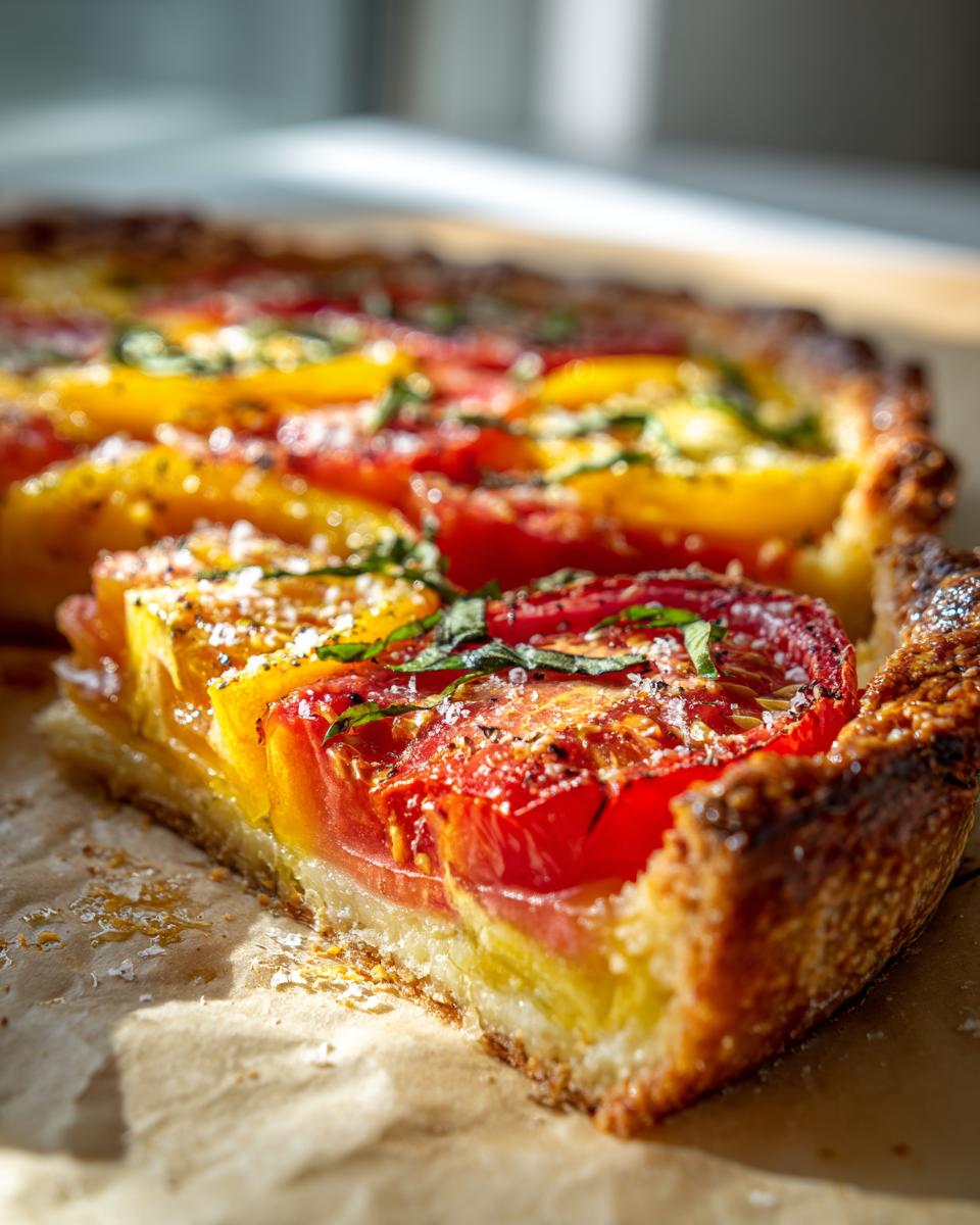 Irresistible Heirloom Tomato Pie with Yogurt Crust in 40 Minutes 5 Heirloom Tomato Pie with Yogurt Crust - detail 1