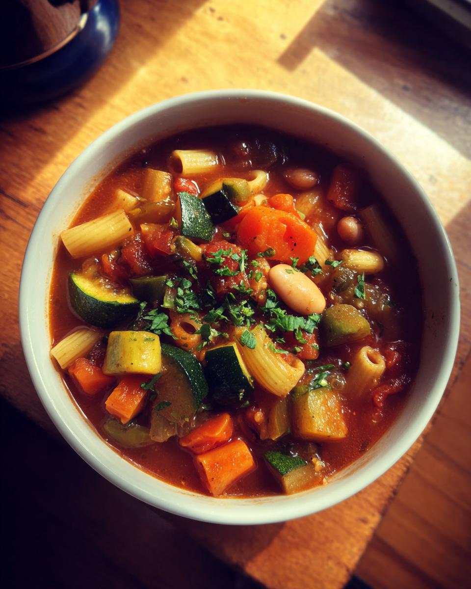 Italian Minestrone Soup - detail 2