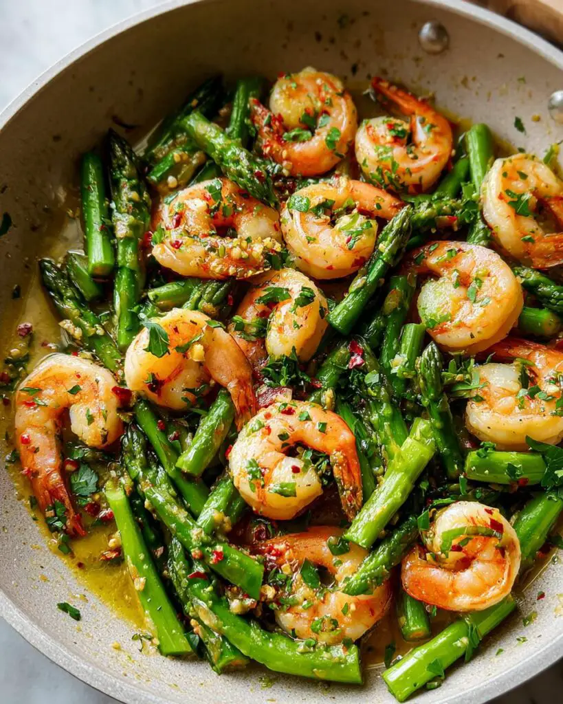 Lemon–Butter Shrimp and Asparagus Skillet