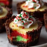 25 Irresistible Mini Christmas Cheesecakes with Oreo Crust Magic 9 Mini Christmas Cheesecakes with Oreo Crust
