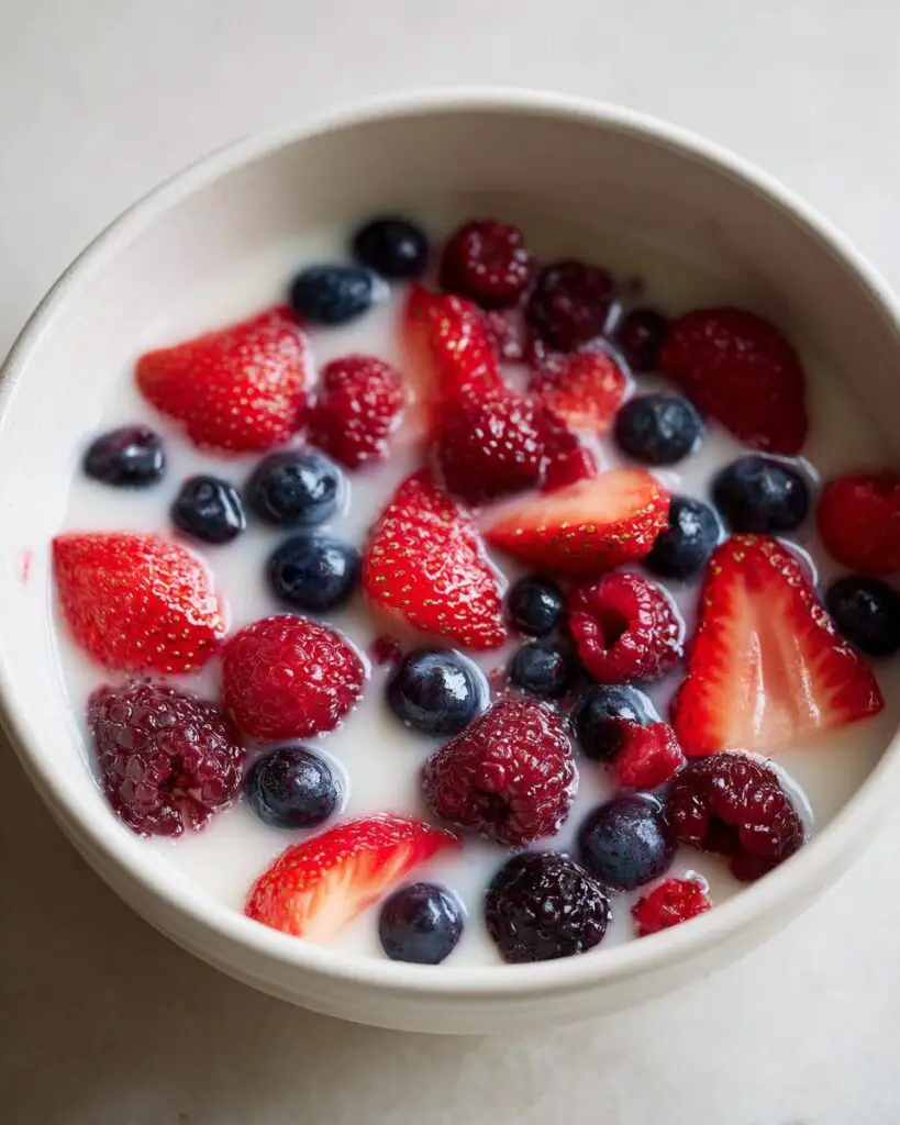 Nature’s Fruit ‘Cereal’ – Fresh Berries in Coconut Water DON