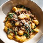15-Minute One-Pan Creamy Sausage and Spinach Gnocchi Bliss 9 One-Pan Creamy Sausage and Spinach Gnocchi