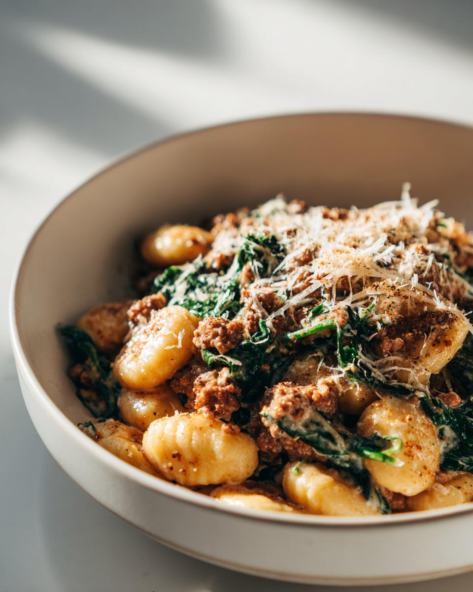15-Minute One-Pan Creamy Sausage and Spinach Gnocchi Bliss 7 One-Pan Creamy Sausage and Spinach Gnocchi - detail 2