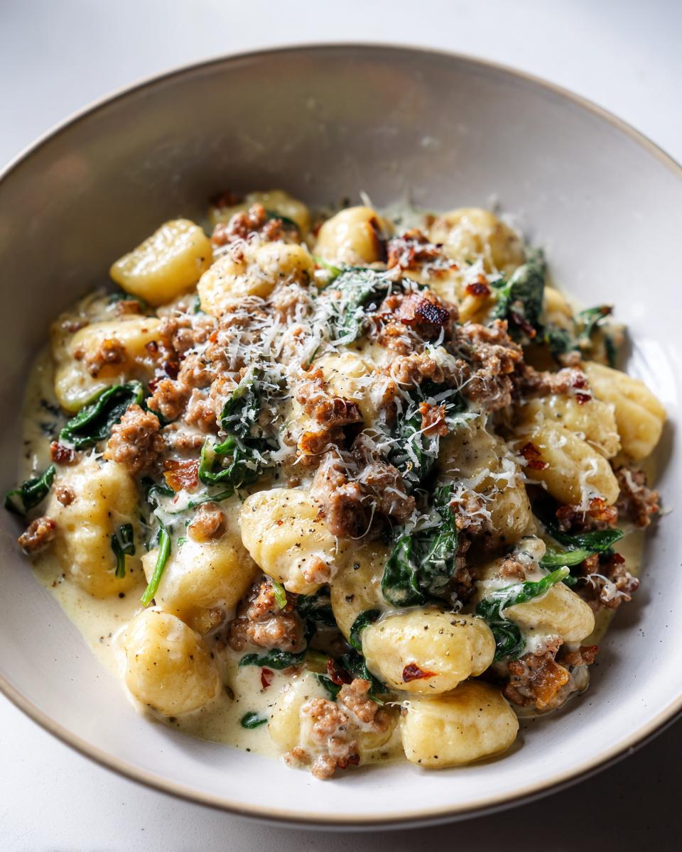 15-Minute One-Pan Creamy Sausage and Spinach Gnocchi Bliss 8 One-Pan Creamy Sausage and Spinach Gnocchi - detail 3