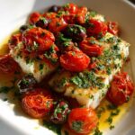 Oven-Roasted Cod with Tomatoes & Olives