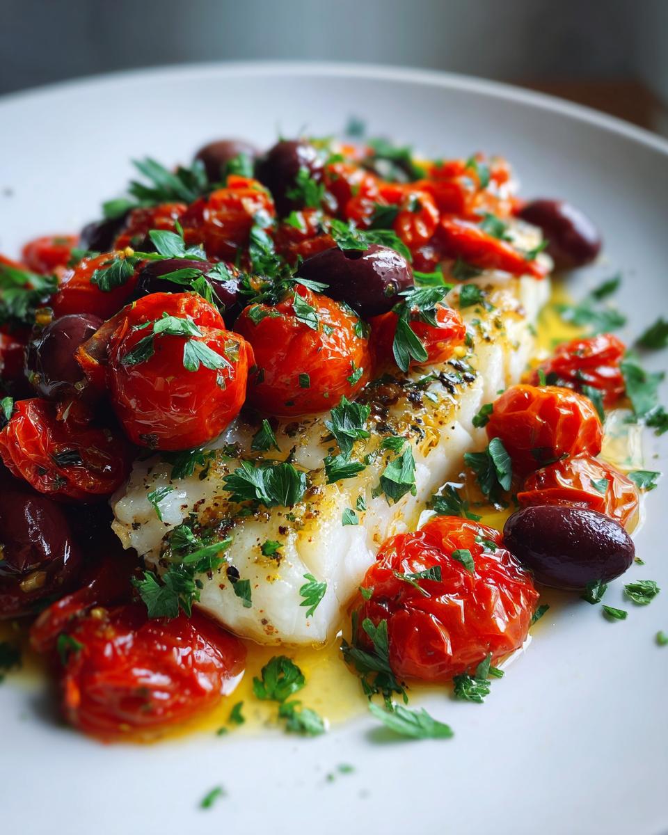 Oven-Roasted Cod with Tomatoes & Olives - detail 3