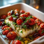 Oven Roasted Cod with Tomatoes Olives 4