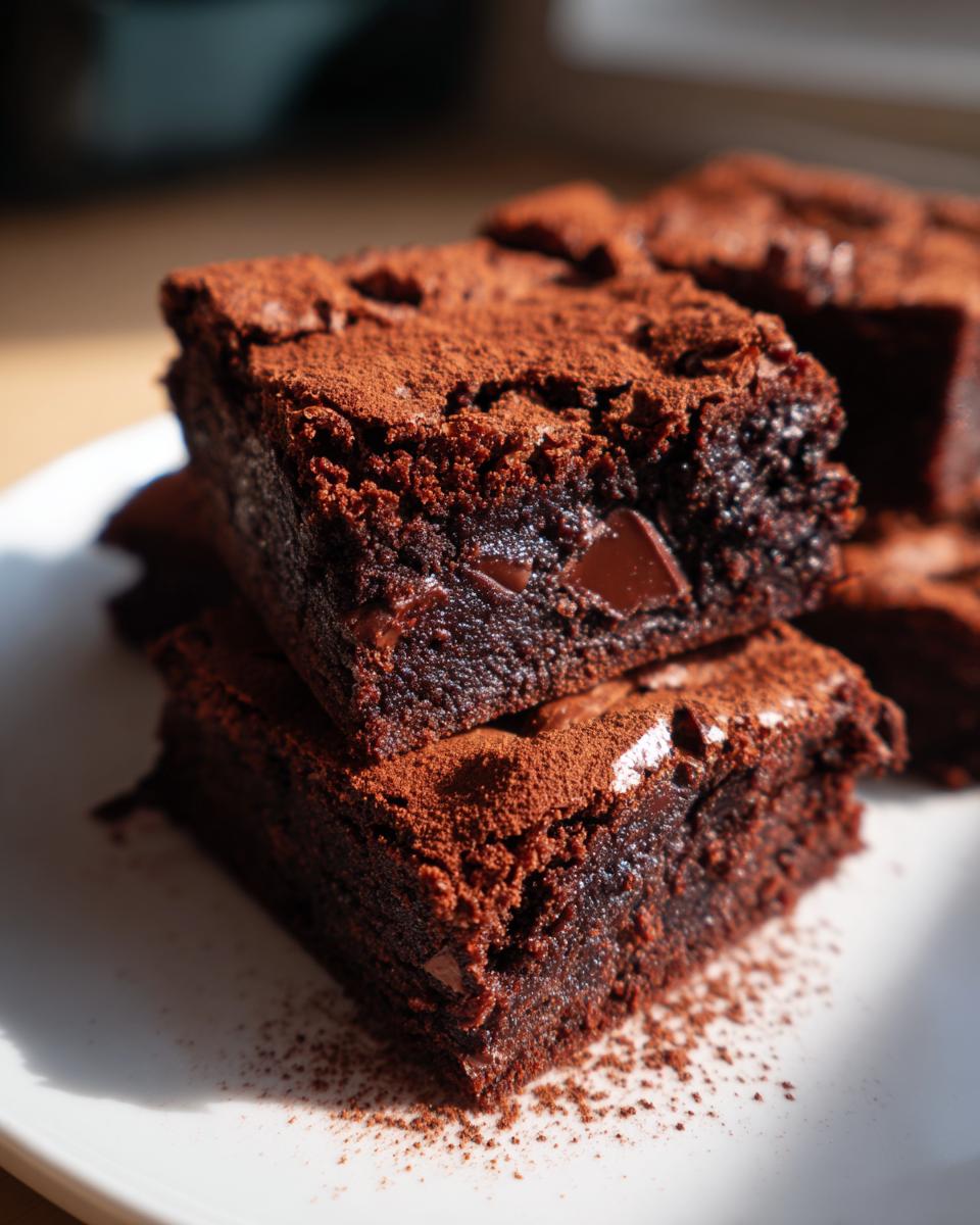 Peppermint Chocolate Fudge Brownies