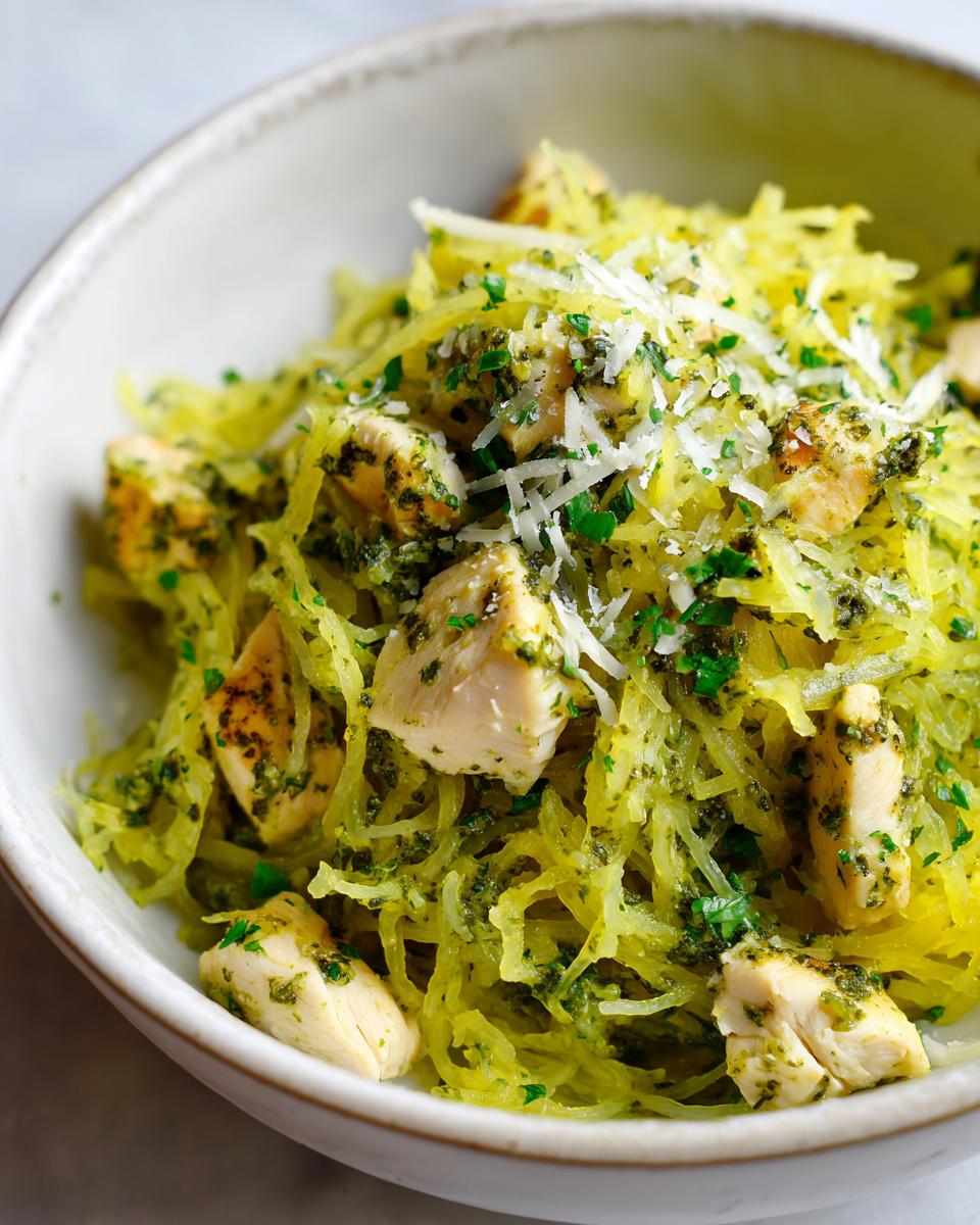 Pesto-Tossed Spaghetti Squash & Chicken - detail 1
