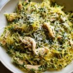 Pesto-Tossed Spaghetti Squash & Chicken