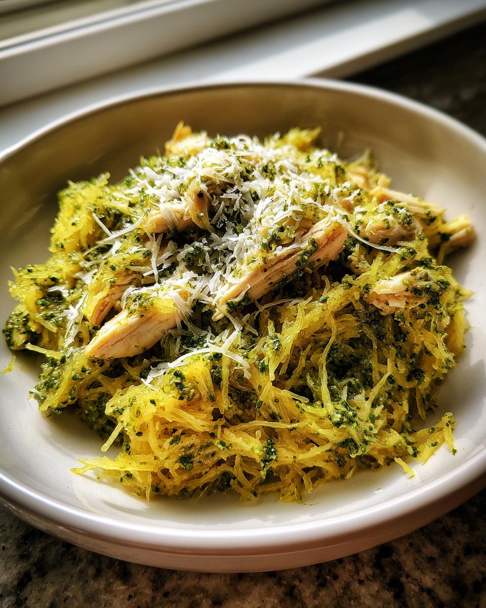 Pesto-Tossed Spaghetti Squash & Chicken - detail 2