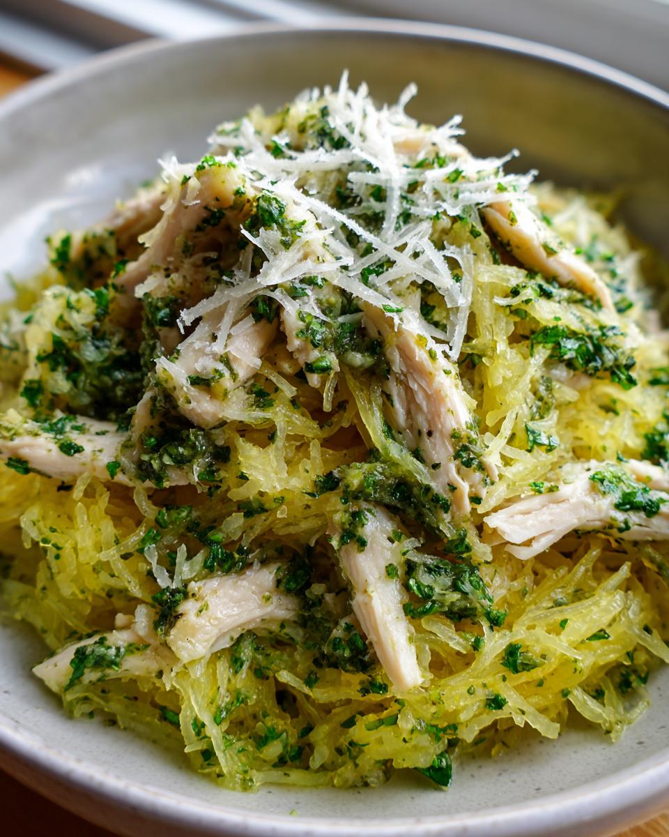Pesto-Tossed Spaghetti Squash & Chicken - detail 3
