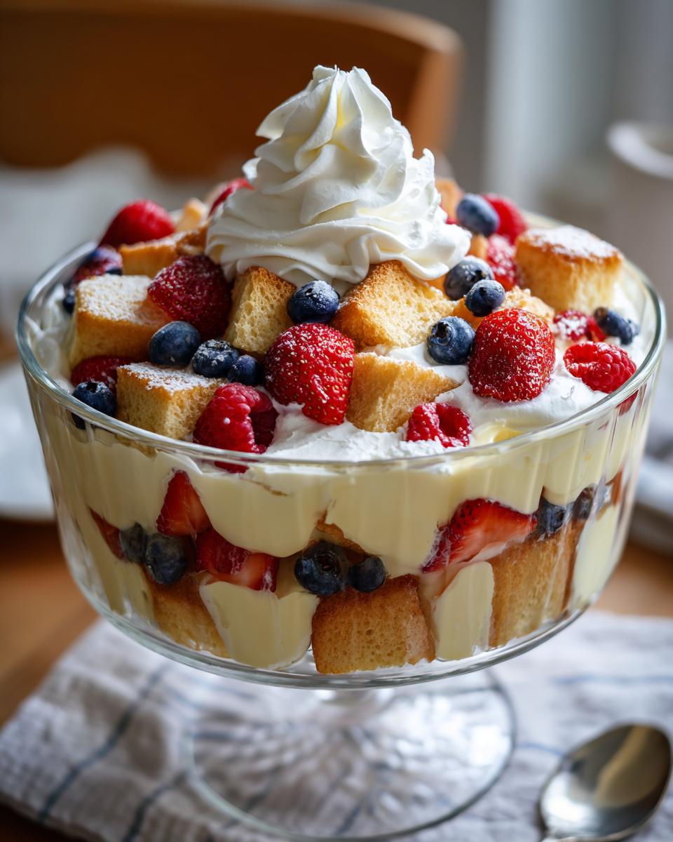 15-Minute Simple Trifle with Berries & Vanilla Cream Magic 6 Simple Trifle with Berries & Vanilla Cream - detail 1