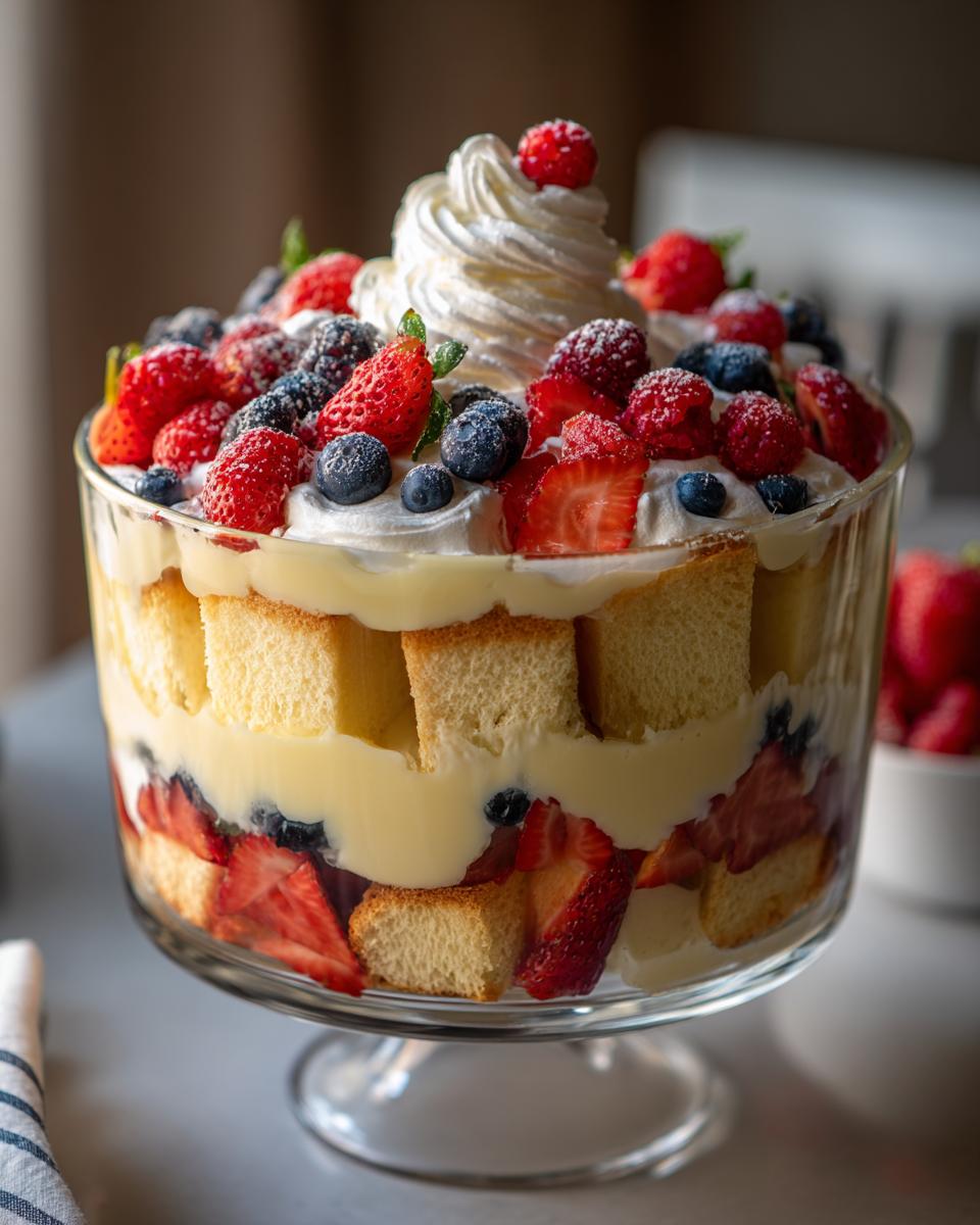 15-Minute Simple Trifle with Berries & Vanilla Cream Magic 8 Simple Trifle with Berries & Vanilla Cream - detail 3