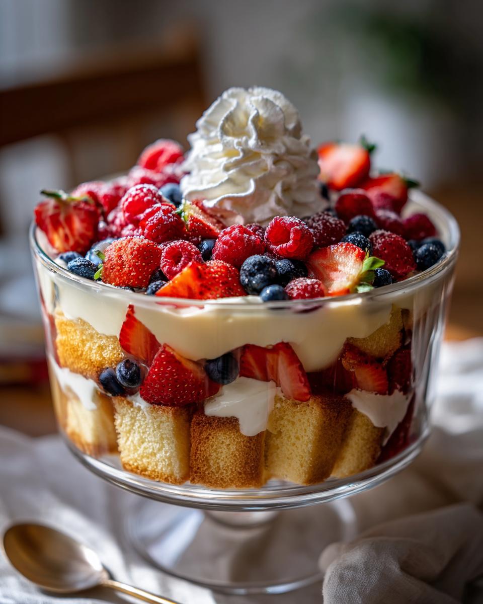 15-Minute Simple Trifle with Berries & Vanilla Cream Magic 5 Simple Trifle with Berries & Vanilla Cream