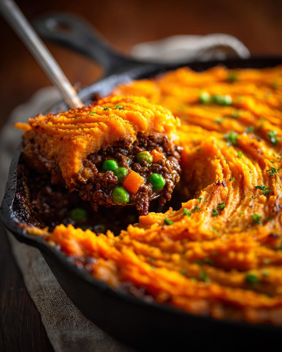 Skillet Cottage Pie with Sweet Potato Topping - detail 2