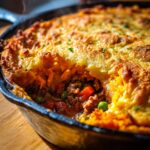 Skillet Cottage Pie with Sweet Potato Topping