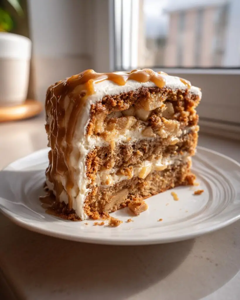 Spiced Apple Cake with Brown Sugar Frosting