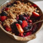 Summer Berry Crisp with Oat Topping
