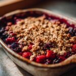 Summer Berry Crisp with Oat Topping