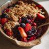 Summer Berry Crisp with Oat Topping