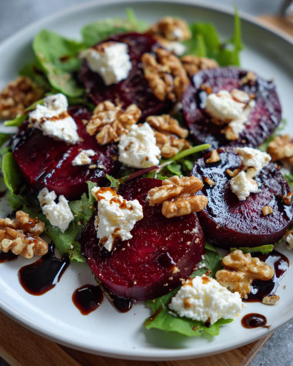 Valentine’s Beet & Goat Cheese Salad - detail 1
