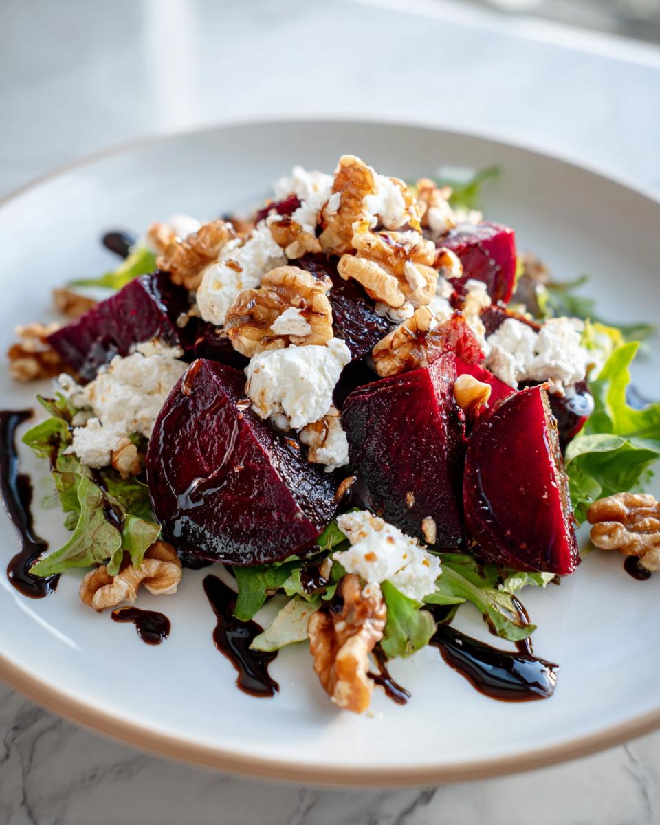 Valentine’s Beet & Goat Cheese Salad - detail 2