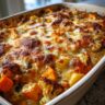 Winter Veggie Casserole with Cheesy Topping